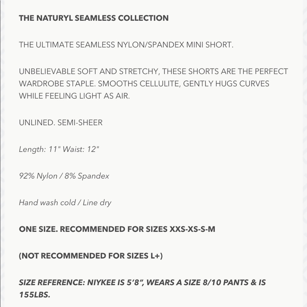 🆕 Naturyl Basic Booty Shorts Black - Picture 4 of 5